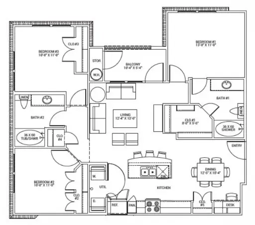 Rutherford Park Houston Floorplan 5