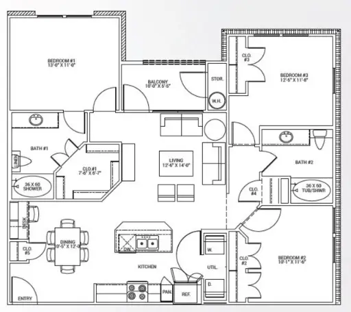 Rutherford Park Houston Floorplan 6