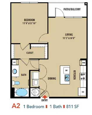 SYNC at Spring Cypress Houston Apartment Floor Plan 2