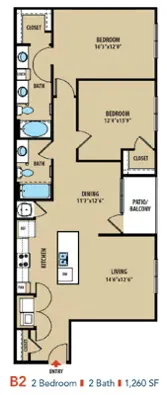 SYNC at Spring Cypress Houston Apartment Floor Plan 6