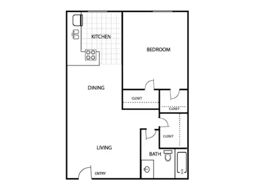 Spring Gardens Apartments FloorPlan 1