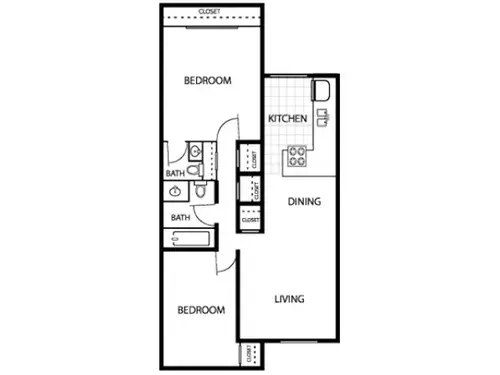 Spring Gardens Apartments FloorPlan 2