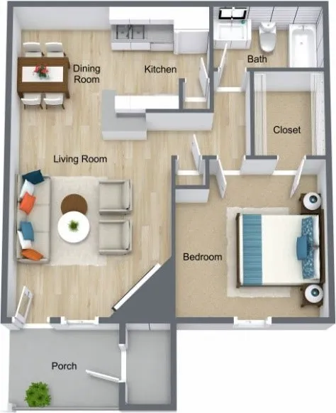 Steepleway Downs Houston Apartments Floor plan 2