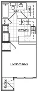 Stewart Creek Apartments Montgomery Floorplan 6