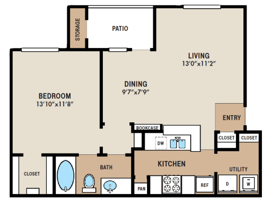 Stone Canyon Apartments Houston Floor Plan 2