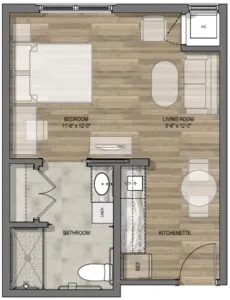 StoneCreek of Copperfield Houston Apartment Floor Plan 1