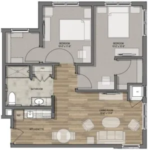 StoneCreek of Copperfield Houston Apartment Floor Plan 10