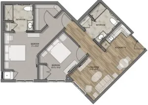 StoneCreek of Copperfield Houston Apartment Floor Plan 12