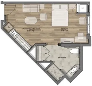 StoneCreek of Copperfield Houston Apartment Floor Plan 2