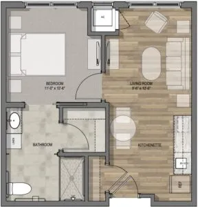 StoneCreek of Copperfield Houston Apartment Floor Plan 4