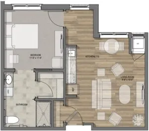 StoneCreek of Copperfield Houston Apartment Floor Plan 5