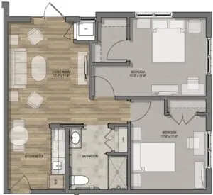 StoneCreek of Copperfield Houston Apartment Floor Plan 7