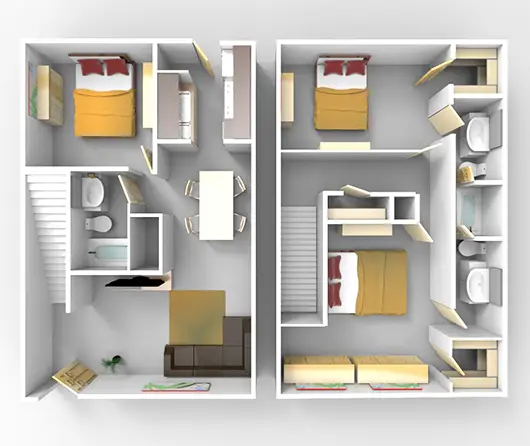 Summercrest Apartments Houston Floor Plan 6