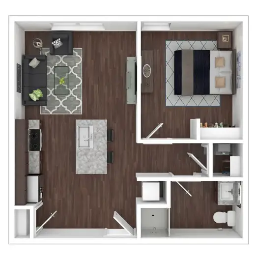 Summit at Renaissance Park Houstop Apartment Floorplan 1