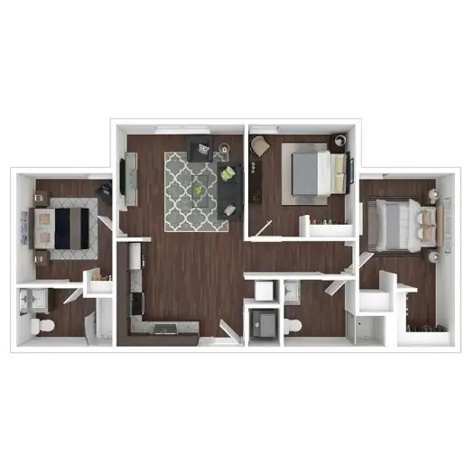 Summit at Renaissance Park Houstop Apartment Floorplan 3