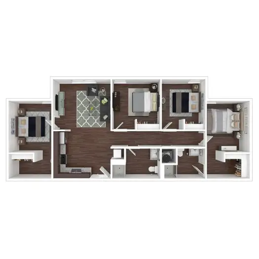 Summit at Renaissance Park Houstop Apartment Floorplan 4