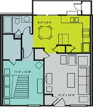 The 800 at Bellshire Floorplan 1