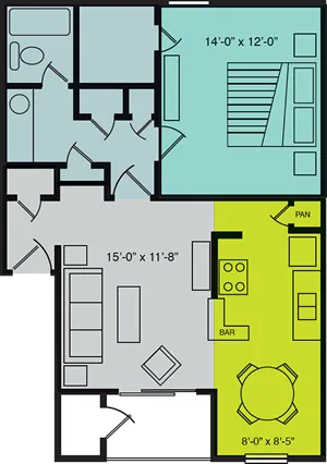 The 800 at Bellshire Floorplan 2