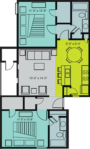 The 800 at Bellshire Floorplan 4