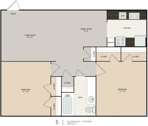 The Avenue Apartments Floorplan 2