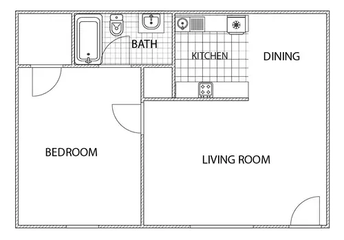 The Crossing at Blue Bell Floorplan 1