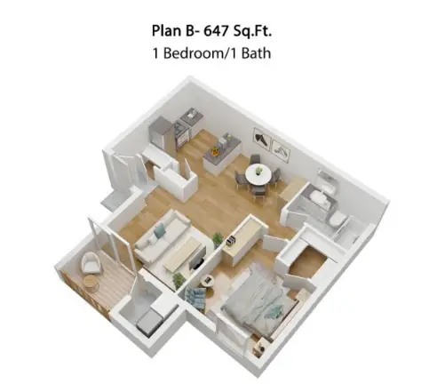 The Crossings Apartments 4200 Lockfield Houston Apartment Floor Plan 3