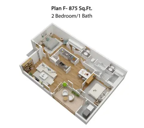 The Crossings Apartments 4200 Lockfield Houston Apartment Floor Plan 5