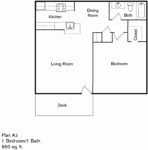 The Forest Apartments Houston Floor plan 3