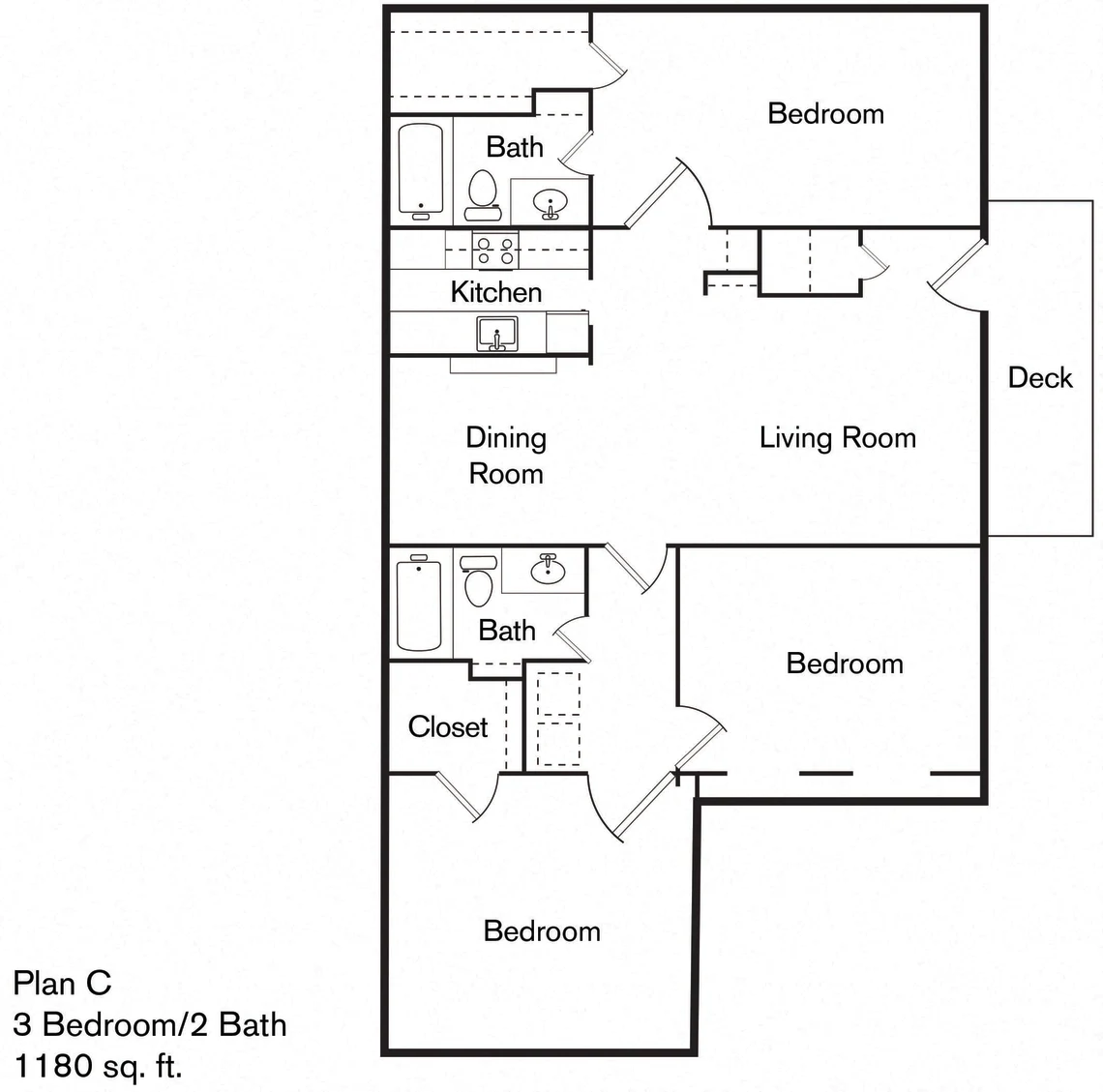 The Forest Apartments Houston Floor plan 5