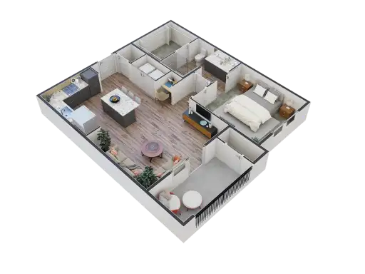 The Lakes at Woodhaven Village Floorplan 2