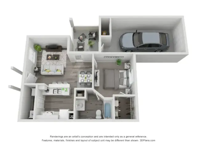 The Life at Timber Ridge Houston Apartment Floor plan 1