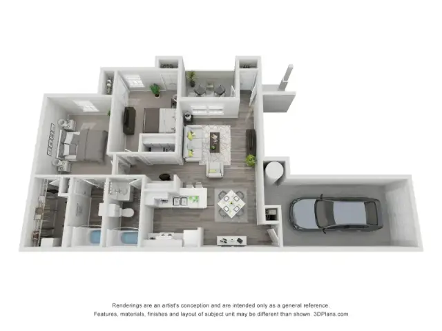 The Life at Timber Ridge Houston Apartment Floor plan 4