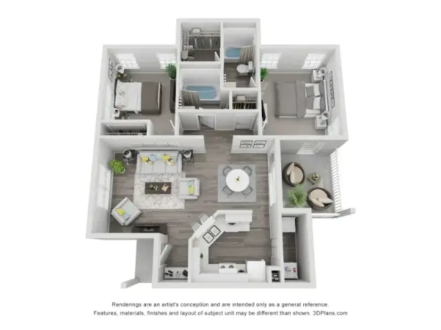 The Life at Timber Ridge Houston Apartment Floor plan 6