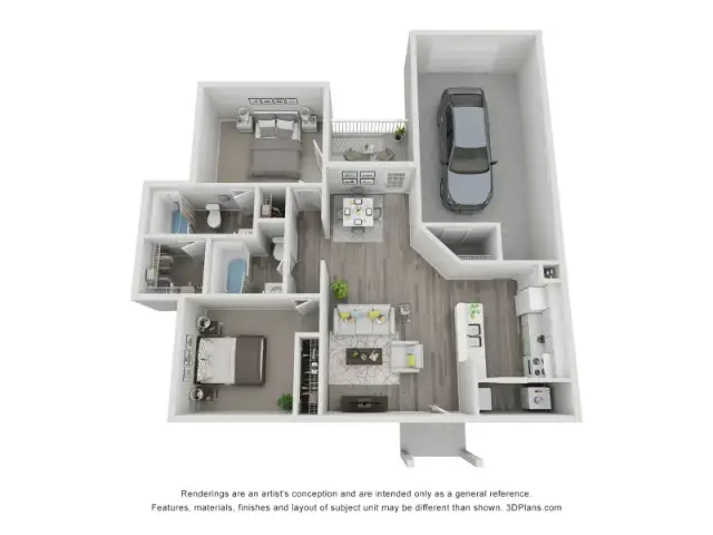 The Life at Timber Ridge Houston Apartment Floor plan 7