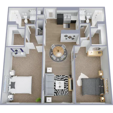 The Park at Malaga Houston Apartment Floor Plan 12