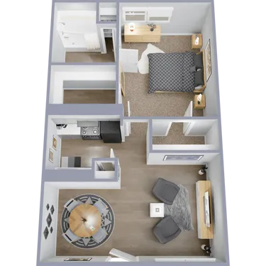 The Park at Malaga Houston Apartment Floor Plan 2