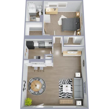 The Park at Malaga Houston Apartment Floor Plan 3