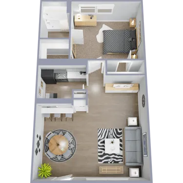 The Park at Malaga Houston Apartment Floor Plan 4