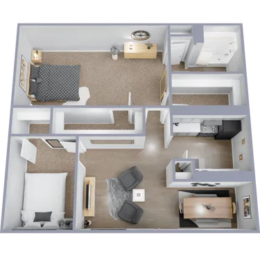 The Park at Malaga Houston Apartment Floor Plan 5