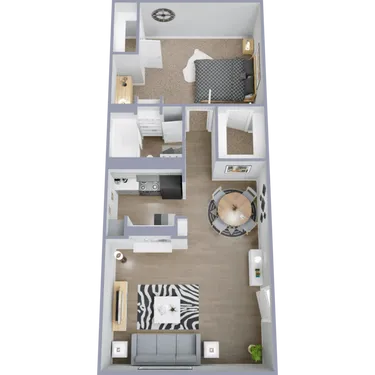 The Park at Malaga Houston Apartment Floor Plan 6