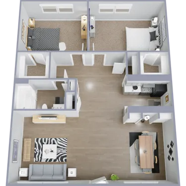 The Park at Malaga Houston Apartment Floor Plan 8