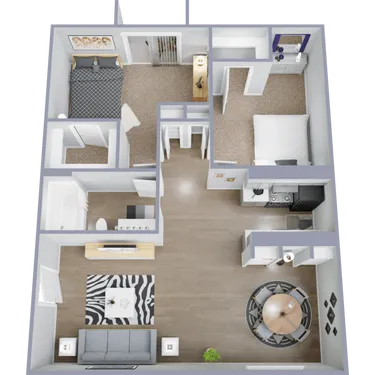 The Park at Malaga Houston Apartment Floor Plan 9