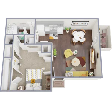 The Park at San Vicente Houston Apartment Floor Plan 1