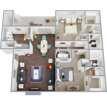 The Park at San Vicente Houston Apartment Floor Plan 6