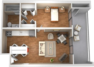 The Pinemont Apartments Houston Floor Plan 2