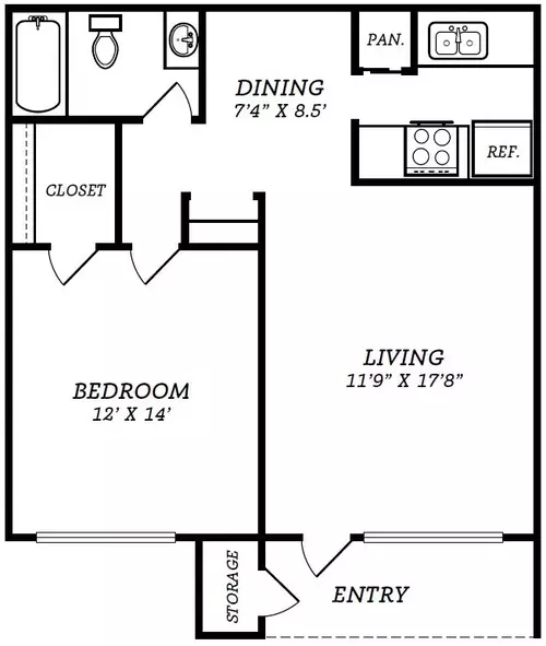 The Selena Floorplan 1