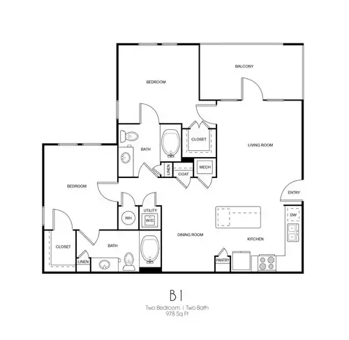 The Standard on The Creek Floorplan 2