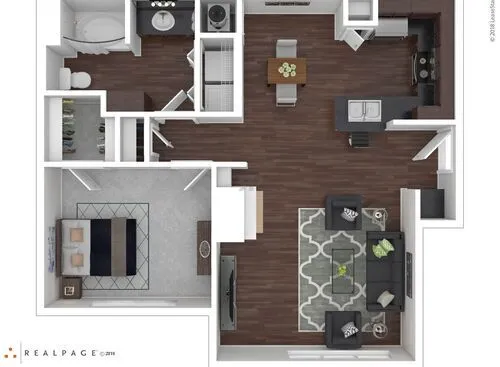 Trails at Corinthian Creek Houston Apartment Floor Plan 1