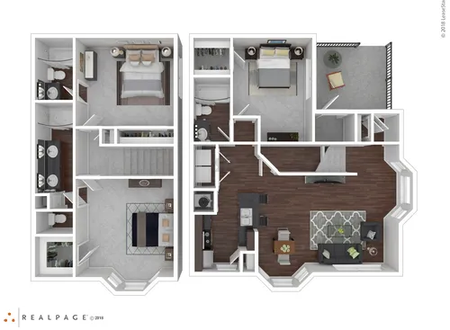 Trails at Corinthian Creek Houston Apartment Floor Plan 14