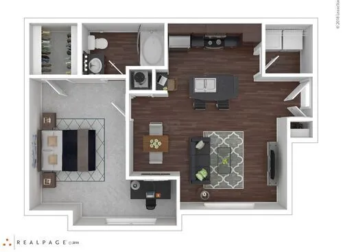 Trails at Corinthian Creek Houston Apartment Floor Plan 2